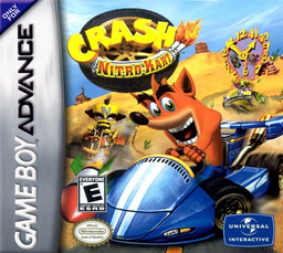 Crash Nitro Kart box art for GameBoy Advance